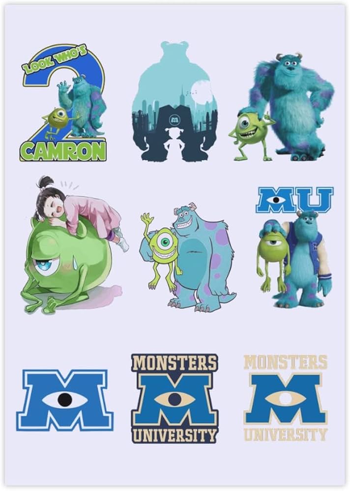 Amazon.co.jp: 防水ステッカーセット 2/4枚 モンスターズ