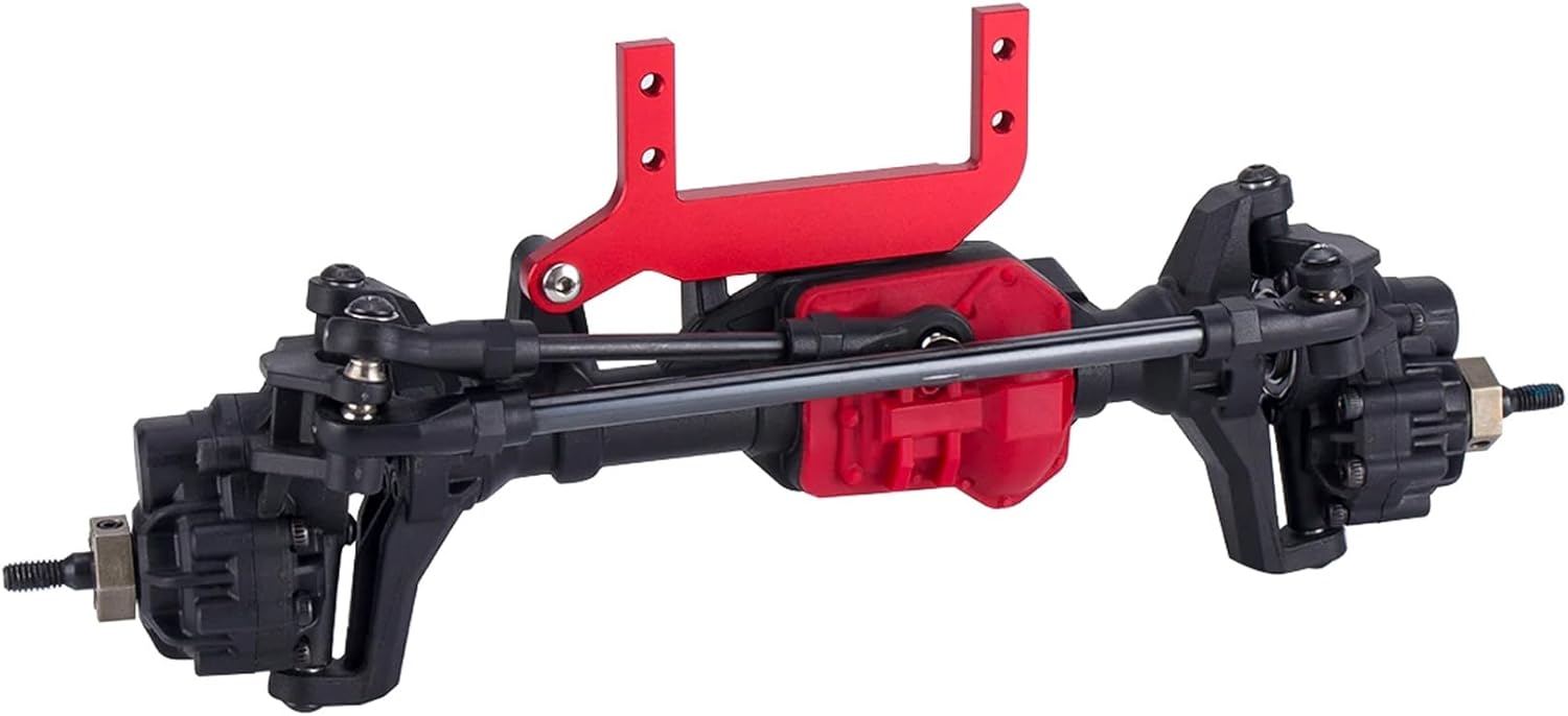AMK TRX4 Sevro Mount, Aluminum TRX4 Sevro On Axle Mount SOA Mount 4-Link Suspension for 1/10 RC Crawler TRX4 Upgrades (Black)