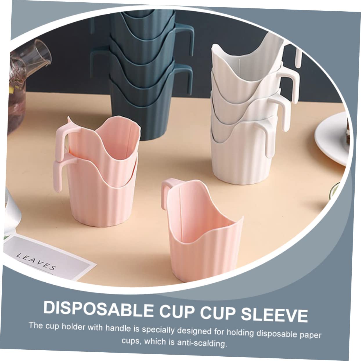 ☕ Portavasos Antiderrame Con Base Adhesiva 3M - Aislante Térmico Y Soportante Para Tazas De Escritorio, Evita Condensación Y Protege Tus Documentos