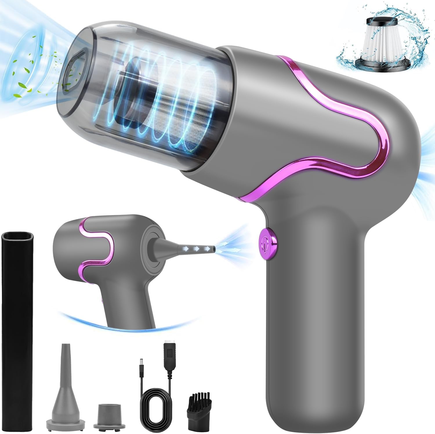 Vanleonet Handheld Car Vacuum Cleaner Cordless,4 in 1Portable Mini Car Vacuum Cleaner,9000PA High Power Hand Held Vacuum Cleaner Rechargeable for Home, Car, Pet Hair Vanleonet Handheld Car Vacuum Cleaner Cordless,4 in 1Portable Mini Car Vacuum Cleaner,9000PA High Power Hand Held Vacuum Cleaner Rechargeable for Home, Car, Pet Hair