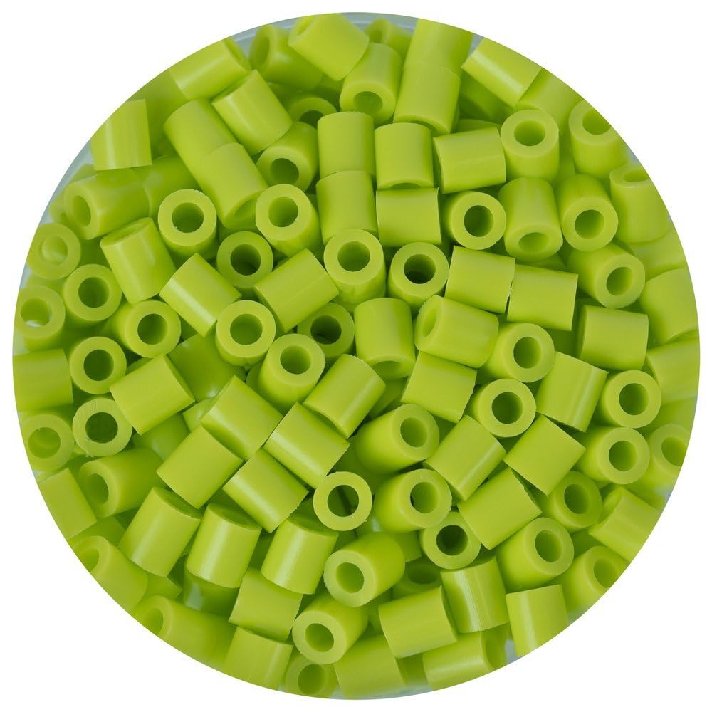 La Manuli Koraliki do Prasowania, ok. 3000 sztuk Koralików Midi (5mm) w pojemniczkach, Odcienie Zielonego