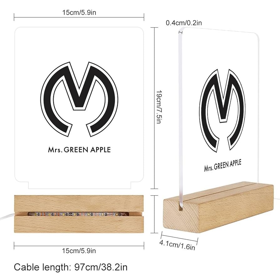 Mrs. GREEN APPLE クッション アクリルライト付き Mrs. GREEN APPLE クッションとアクリルライトセット 1番くじ