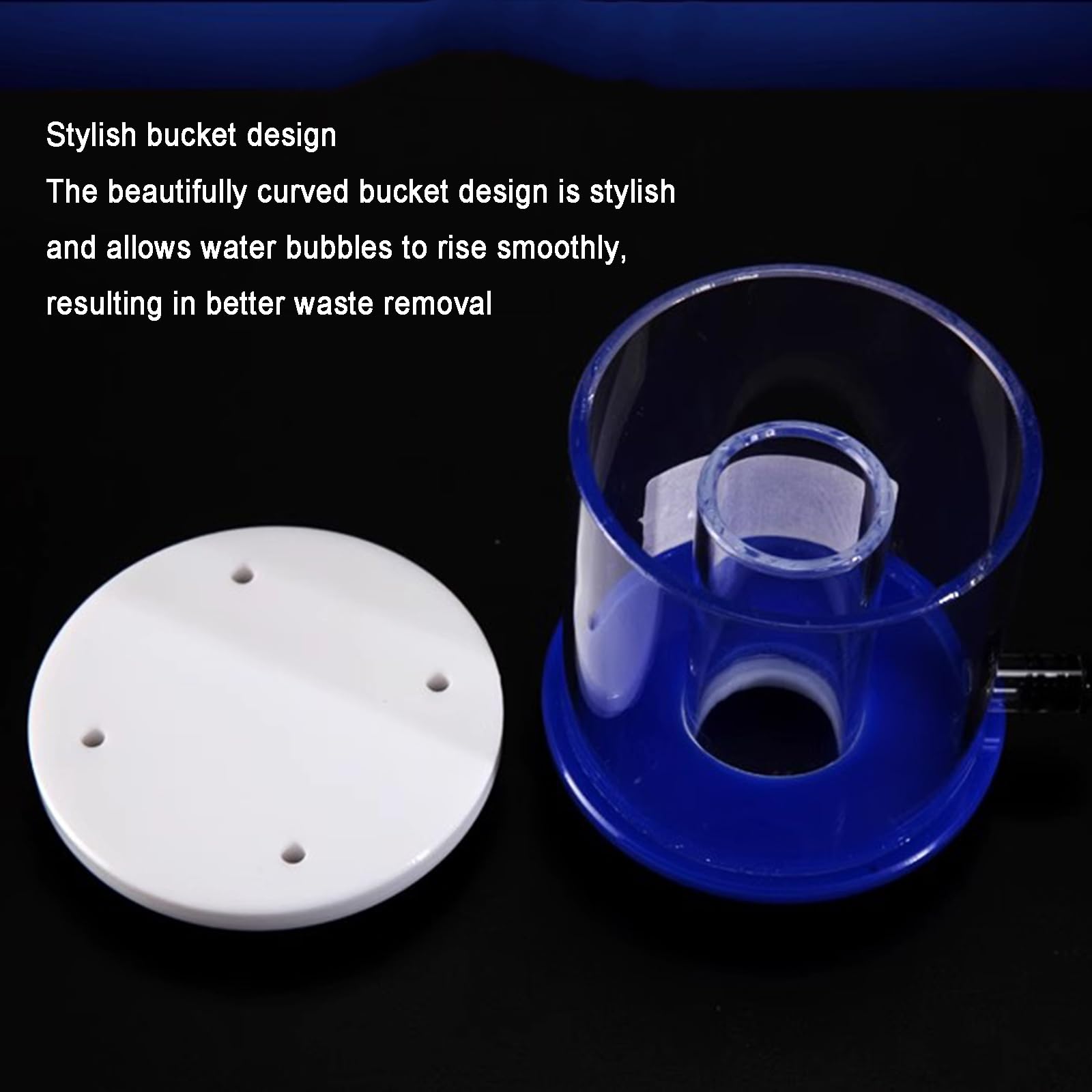 COYEUX Skimmer de Superficie para Acuario, Skimmer de proteínas, Bomba Sumergible silenciosa de CC, Flujo de 730L/hora, para pecera de Arrecife Marino de Agua Salada de 100L-150L
