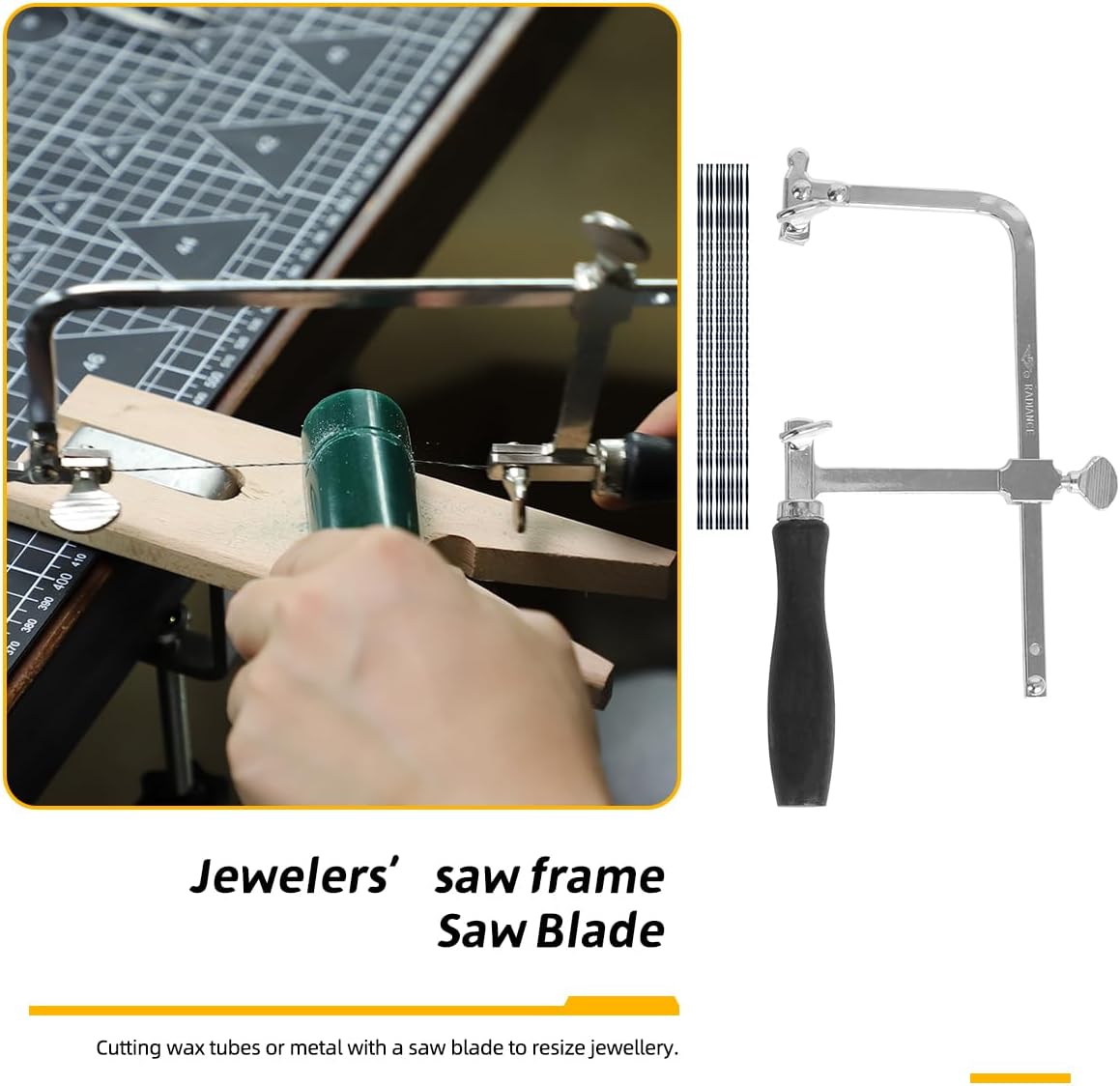 Jewelry Wax Ring Sizer Carving Tool Kit Ring Wax Making Mold Kit Lost Wax Casting Supplies Included Ring Sizer Mandrel Measurer Tool Jewelry Wax Tube Jewelers Wax Saw Frame Wax File Ring Clamp