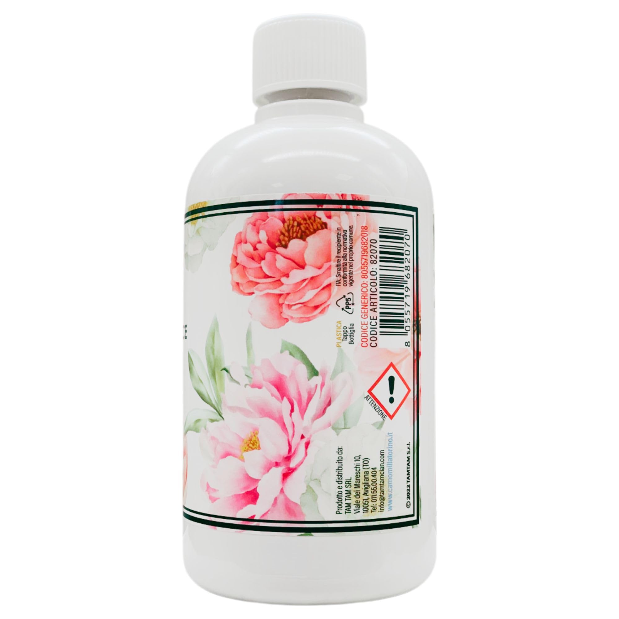 Camomilla Torino, Profumo Lavatrice, PEONIA 500ml + Tarmiblok, Proteggi e Profuma Per Armadi e Cassetti, Profumo Di Primavera Provenzale (2xProfumo Lavatrice+1xTarmiblok)