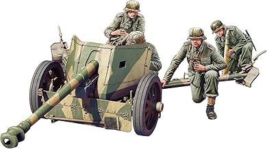 MiniArt - Maquette Canon German 7.5cm Anti-Tank Gun Pak 40. Mid Prod. with Field Artillery Crew 35400| 1:35 Maquette Char Promo
