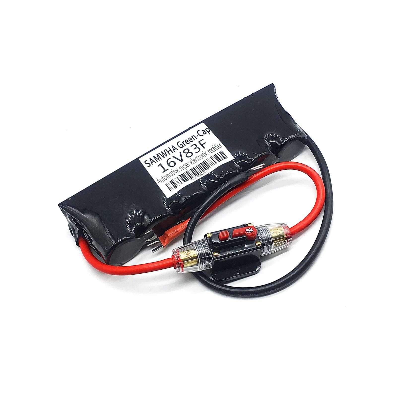 Supercondensador 16V83F, rectificador electrónico automotriz, carcasa termorretráctil, condensador de arranque, coche de arranque de alta corriente
