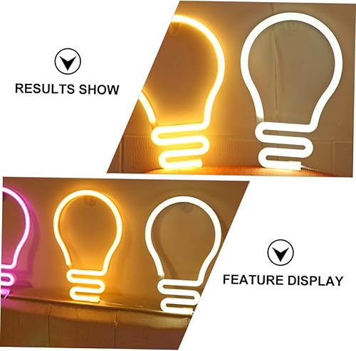 Miniatura 4 de 1 Unidades de bombilla de luz de neón de batería de neón para decoración de la boda, luces de neón LED, bombillas de luz de noche LED, luz