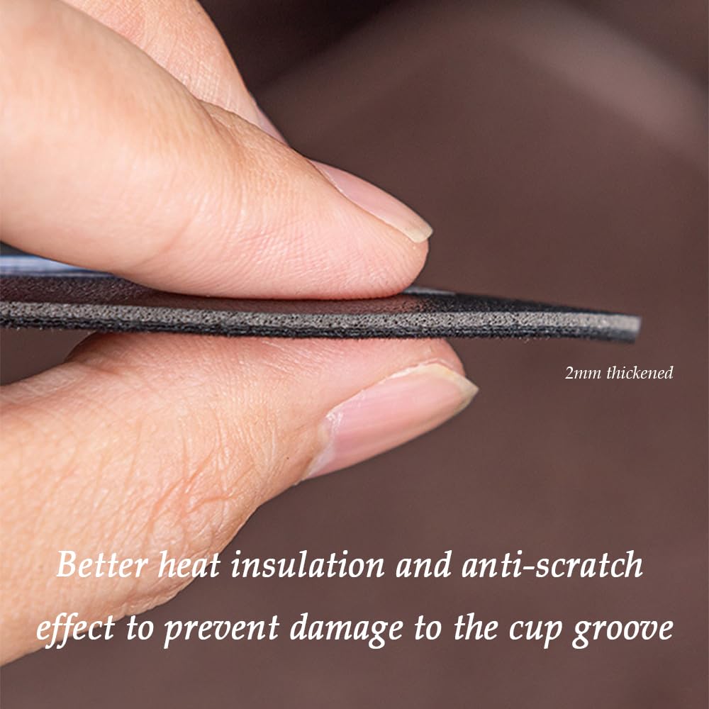 2 Sottobicchieri Auto In Silicone - 6,5 Cm - Compatibili Con Fiat 500 - Antiscivolo E Impermeabili - Foto 10