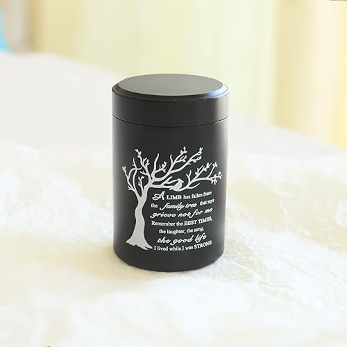Miniatura 5 de Urnas pequeñas de 2.7 pulgadas para cenizas, juego de 4, mini urnas de aluminio, urnas de cremación para cenizas humanas, soporte para cenizas,