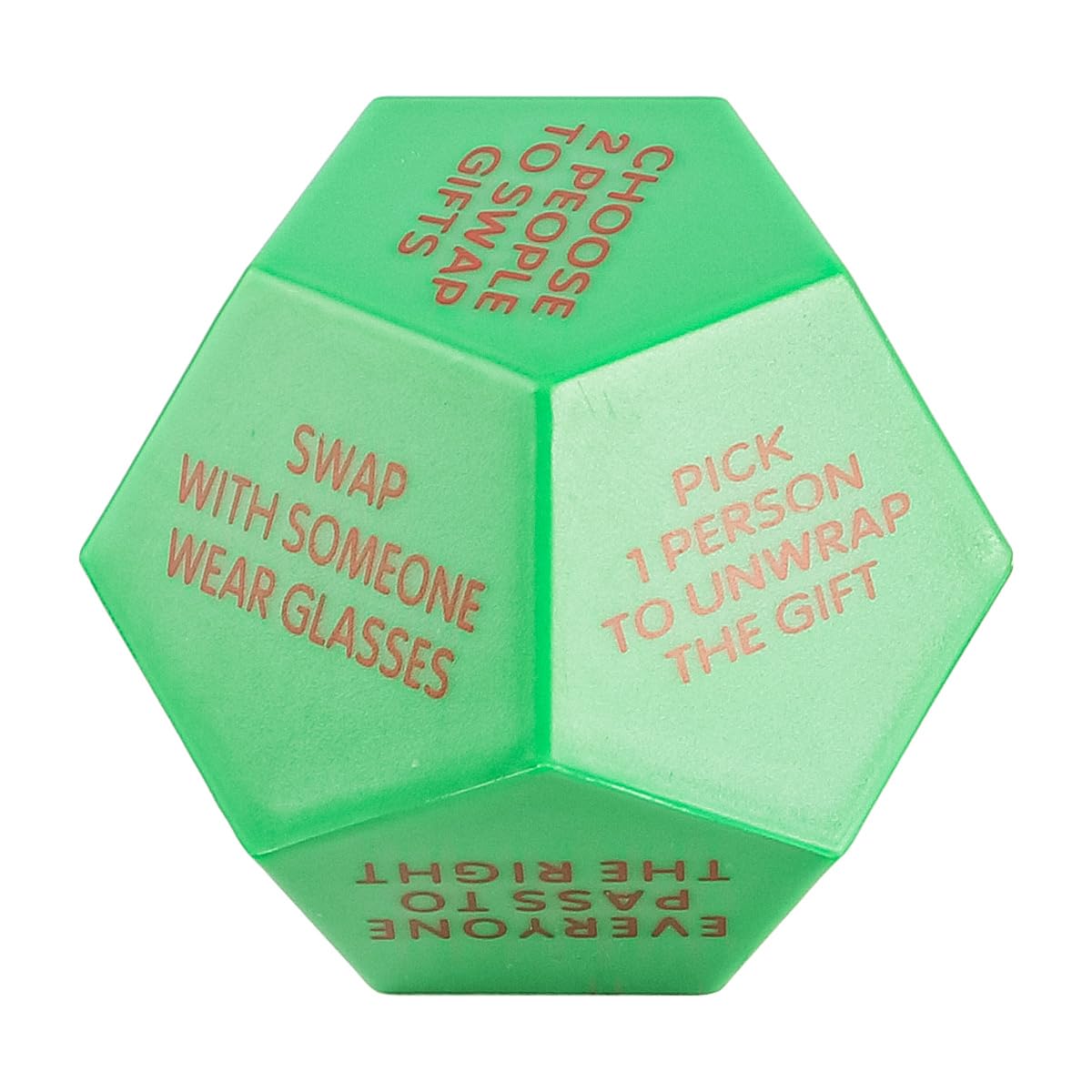 Sarini 1PCS Santa Swap Gift Exchange Dice Exchange Dice Game Christmas Party Gift Exchange Dice Game 12 Different Sides Gift Exchange Game