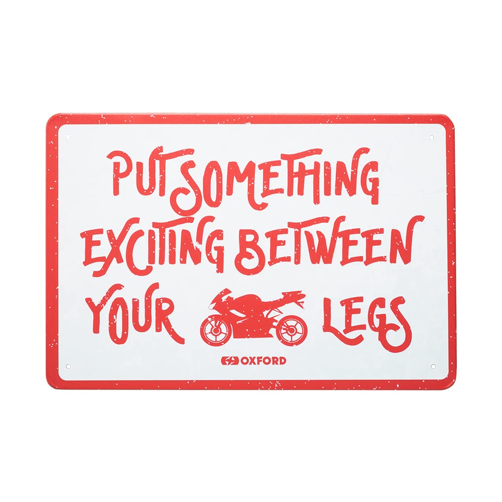 Oxford Products Motorcycle Metal Sign. Garage, Shed, Workshop.