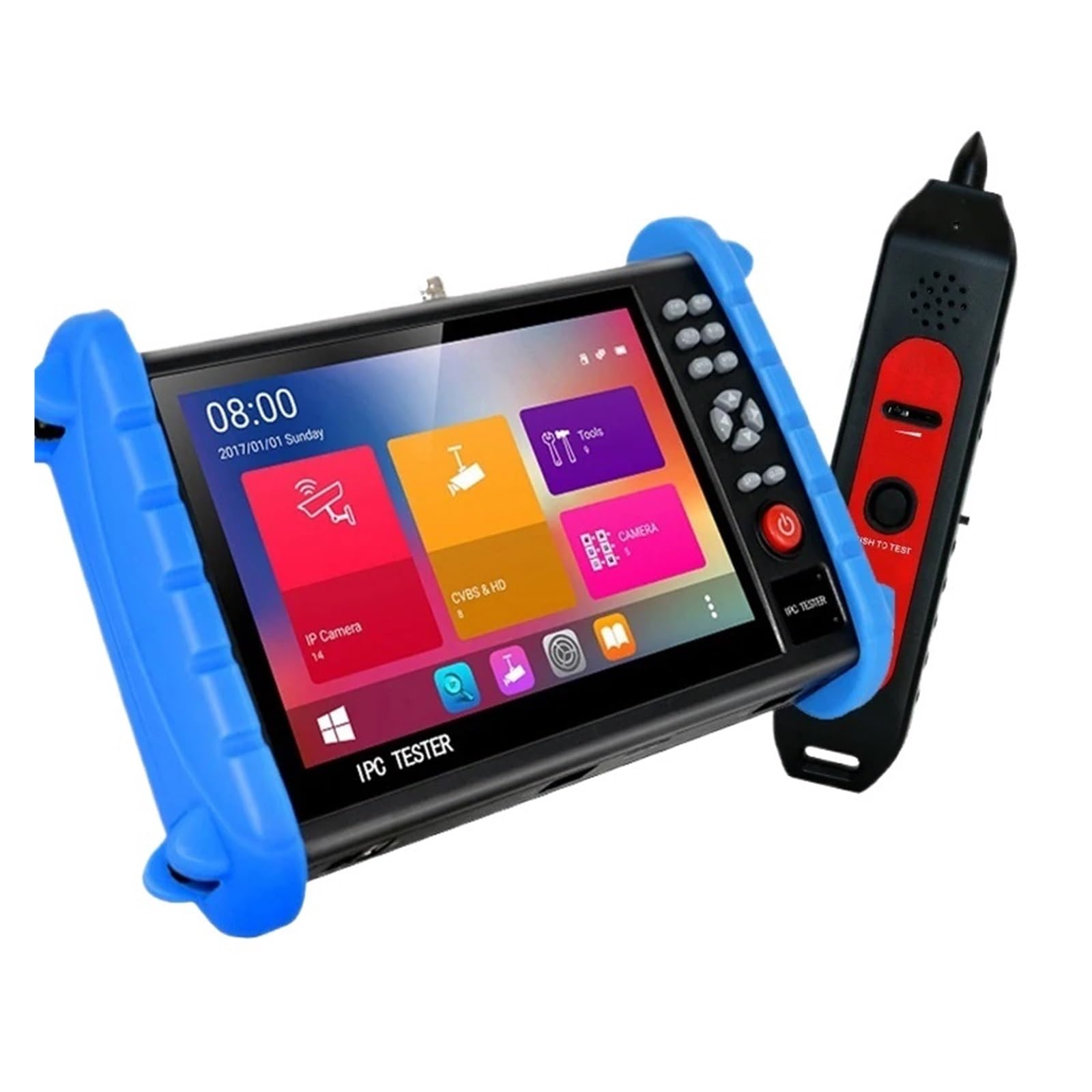 IPC-X IP Tester CCTV 7 "4K 1080P 8GB AHD Monitor 8MP TVI CVI AHD PTZ Poe Telecamera Video Tester H.265 con Cavo tracciante | IPC-XN