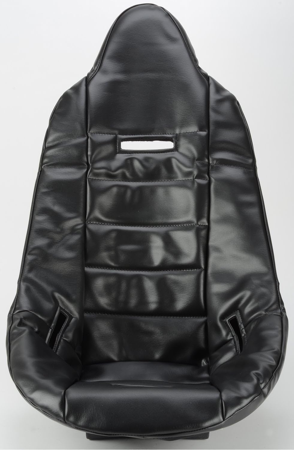 JEGS Pro High Back Vinyl Seat Cover | Black | Cover Only, Seat Available Separately | Male Snaps to Attach to Seat Available Separately |15.5 Inch Hip Width