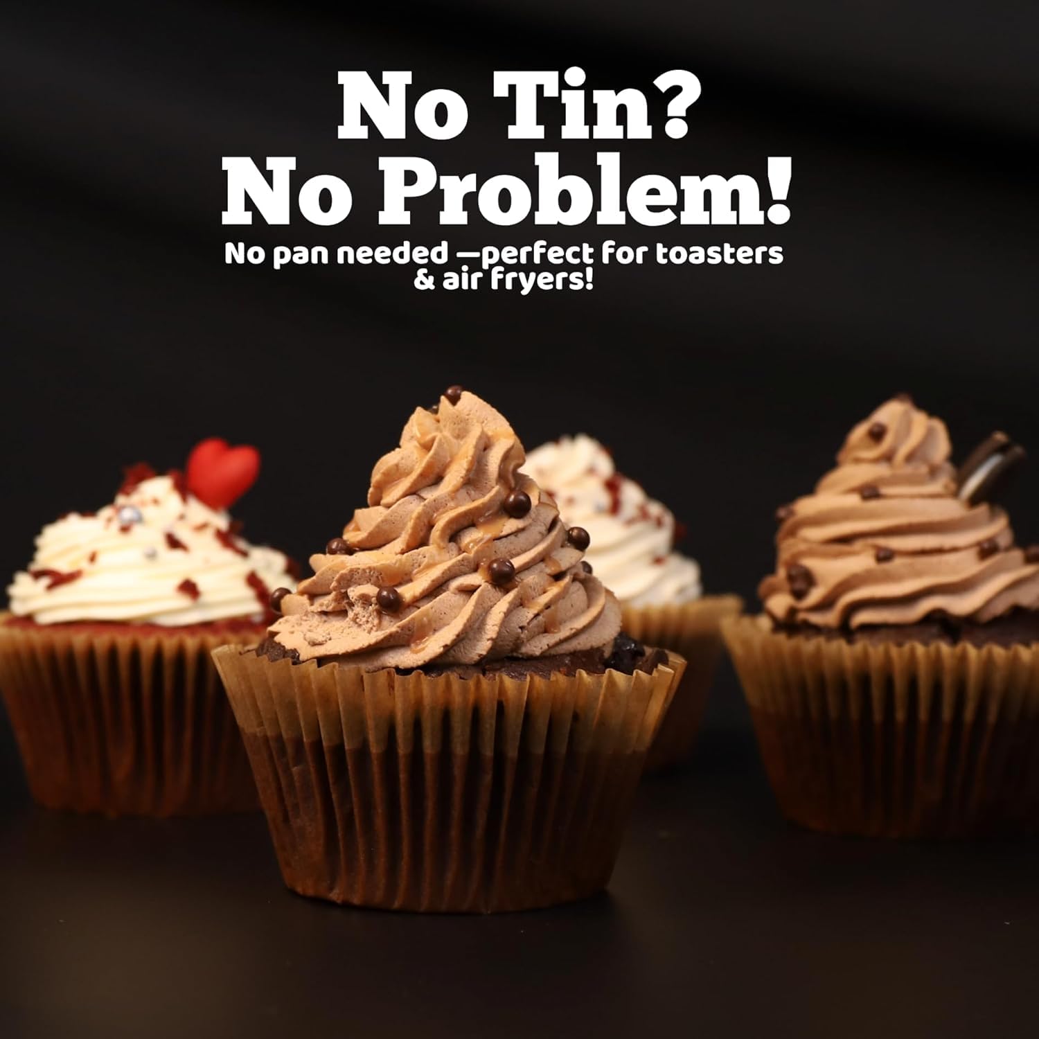 Cupcake-Einlagen zum Backen, 600 braune Jumbo-Muffinförmchen, Dessertbecher, dickes, ungebleichtes Pergamentpapier, Backzubehör, große fettdichte Pfanneneinlagen