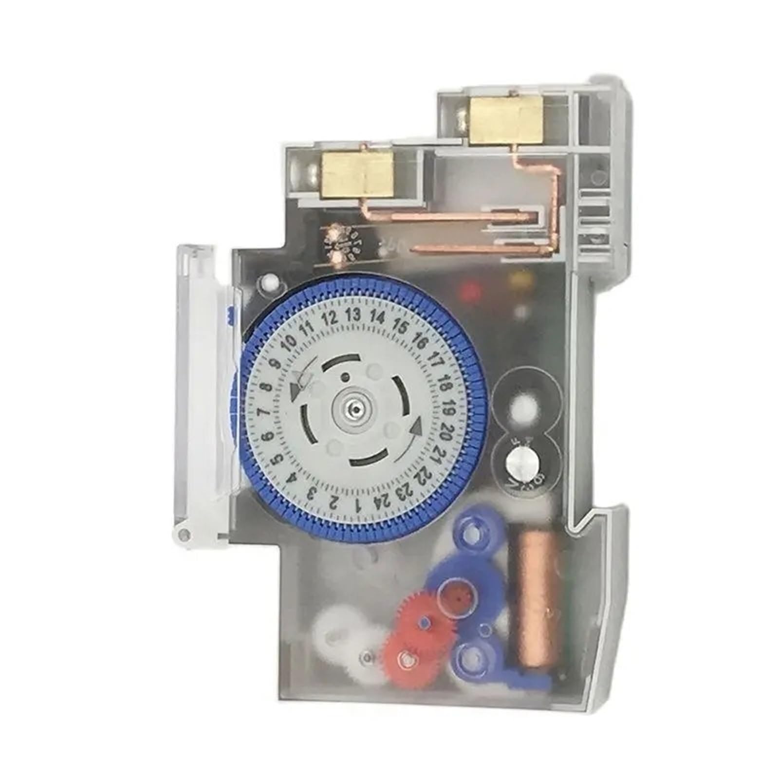 Temporizador SUL180A, 24 Horas, relé analógico, programable, eléctrico, 220 V, 16 A, batería, Carril DIN, mecánico