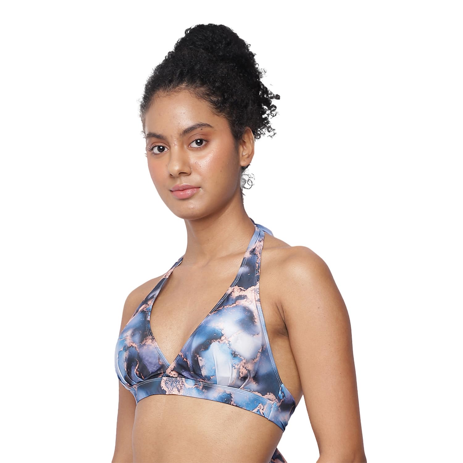 Suheli Par Printed Halter Neck Padded Swimwear Bikini Bra for Women for Beach wear-image-21