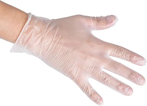 Miniatura 2 de Guantes de vinilo desechables, no esterilizados, sin polvo, tacto suave, grado de servicio de alimentos.