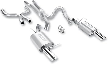 BORLA 140372 Cat-Back Performance Exhaust System for 2011-2012 Ford Mustang GT/ 2012 Boss 302-5.0L V8 Automatic/Manual Transmission Coupe/Convertible.