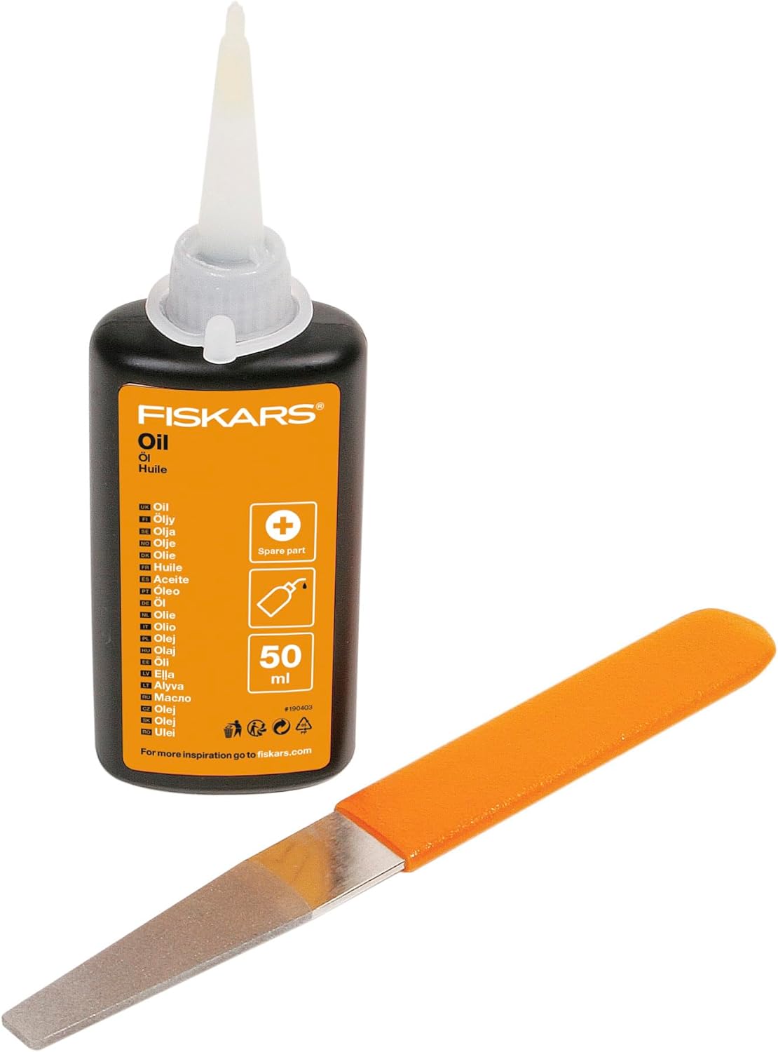 Fiskars Maintenance Kit, For Garden Cutting Tools, with Diamond File, Oil and Care Instructions, 1001640, Standard, 11 x 7 x 3 cm