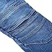 Takuey Bike Motorcycle Motorbike Riding Jeans Men Denim Jeans Motocross Racing Pants with 4 X Armored Pads (L=32) Blue