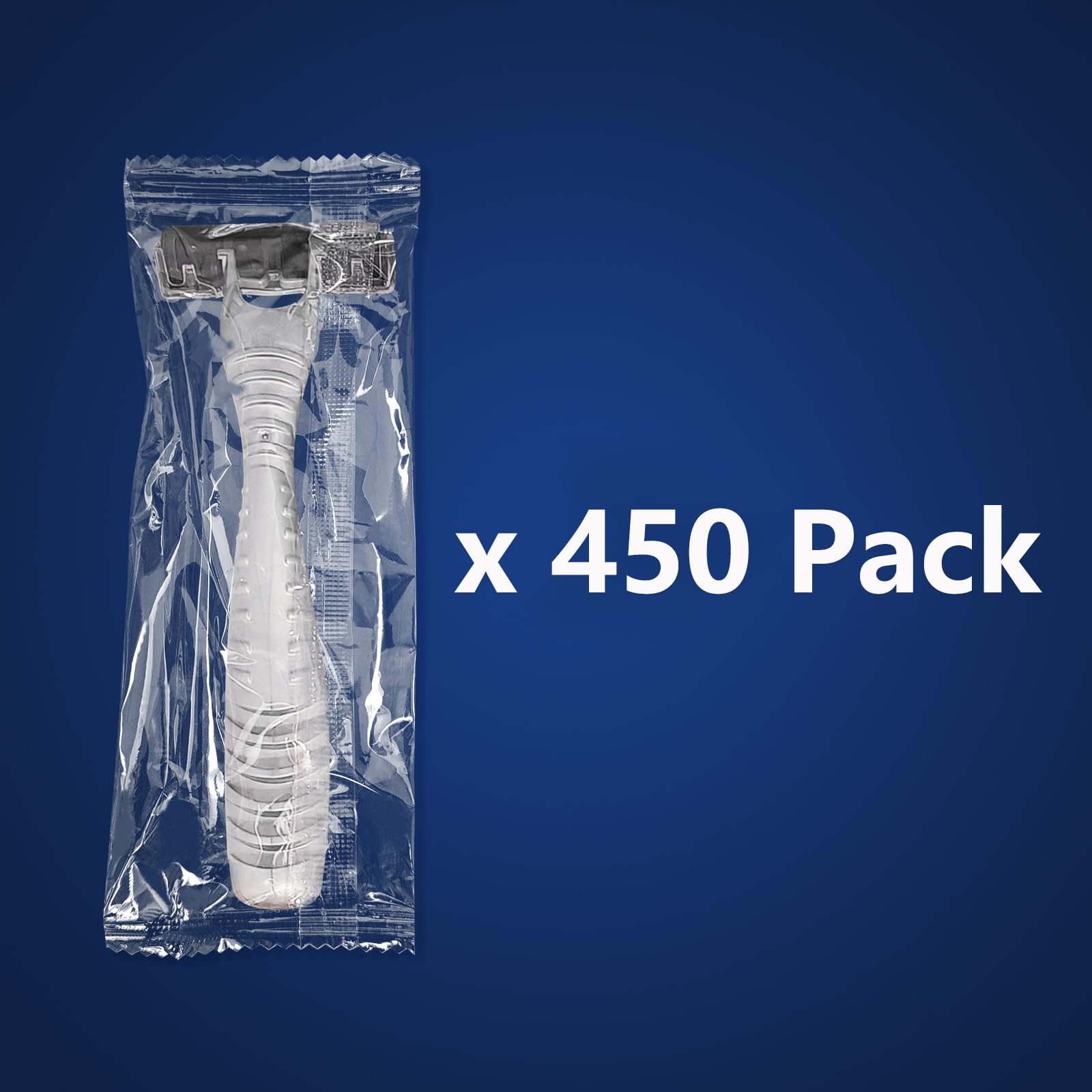 (450 Pack) Kheoxusa 3 Blade Disposable Razors,Three Blade Disposable Razors,Triple Blade Disposable Razors,Disposable Razors Individually Wrapped,Disposable Razor for Hotel,Airbnb,Travel,Tattoo-silver