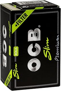 OCB Premium Rolls + Tips, 24 Stück, 16 x 10 x 7 cm, Schwarz