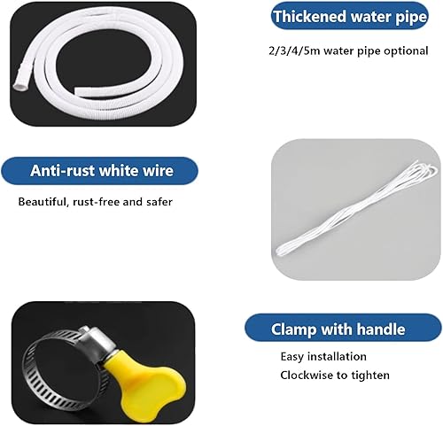 Miniatura 4 de Bandeja de drenaje de condensado, bandeja de goteo de plástico, unidad de aire acondicionado interiorexterior, bandeja de drenaje y recogida de