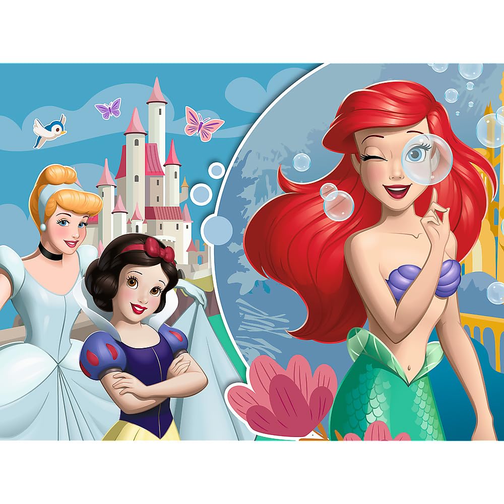 Trefl - Disney, Piękny Dzień Księżniczek - Puzzle 30 Elementów - Kolorowe Puzzle z Księżniczkami Disneya, Kreatywna Rozrywka, dla Dzieci od 3 lat