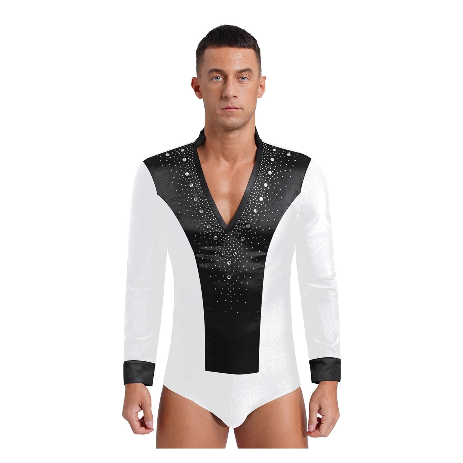 Ropa de Baile Latino para Hombres con Acabado de Alta Elasticidad Escénica