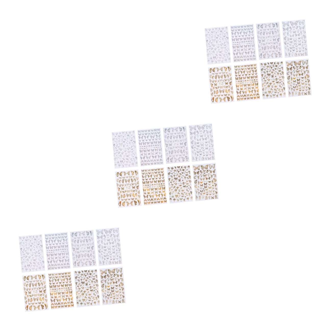3 Set Adesivi Per Unghie Per Decorazioni Manicure Nail Art Facile E Design Casual Per Unghie Te 8 Fogli*3