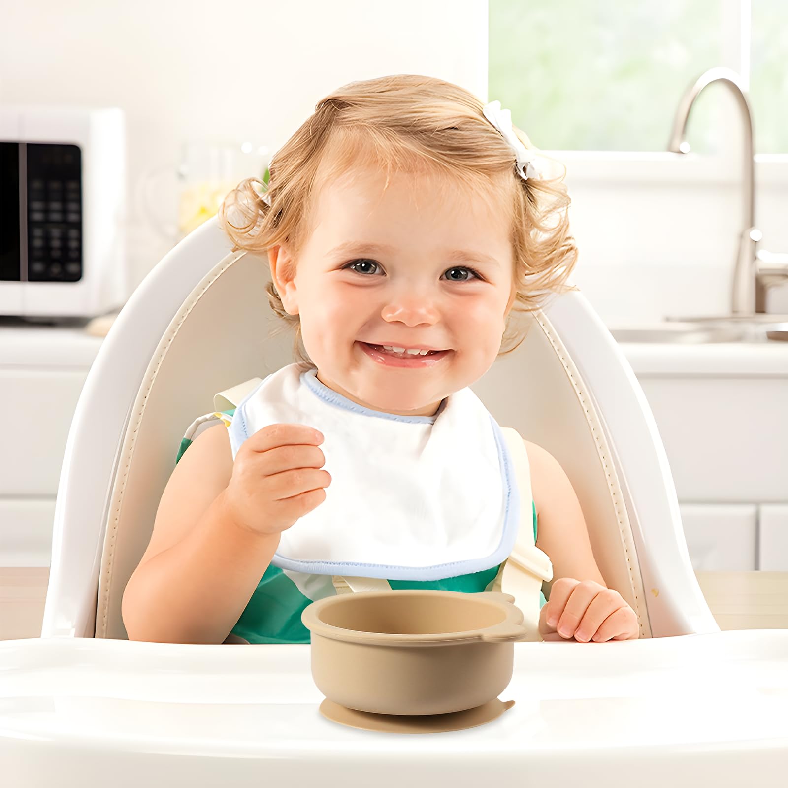 Beikost Teller 3er Set Silikon Baby Schüsseln Saug Produktbild-Vorschau 4