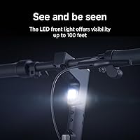 Vista 7 de Scooter eléctrico Segway Ninebot Serie MAX para adultos, 22-28 MPH, hasta 50 millas de alcance, suspensión doble, certificado UL-2272 2271 (G2G3)