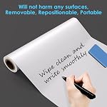 ZHIDIAN 2 Roll Static Cling Dry Erase Sheets Large - 25x30-30Sheets Removable Reusable Whiteboard Poster Paper for Wall, Portable White Board Dry Erase Wallpaper