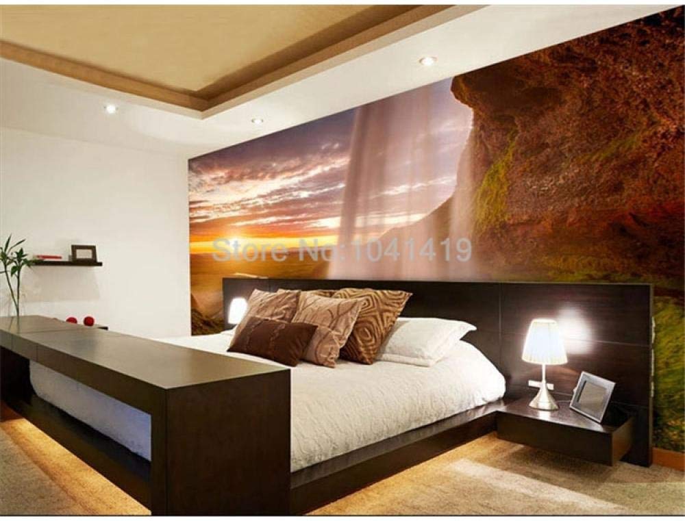 Papier peint photo 3D coucher de soleil grand format fresque murale nature salon 300x210
