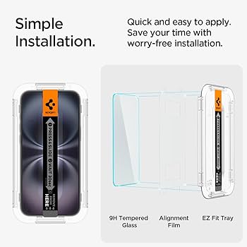 iPhone - シゲ Amazon.com: Spigen AluminaCore Tempered Glass Screen