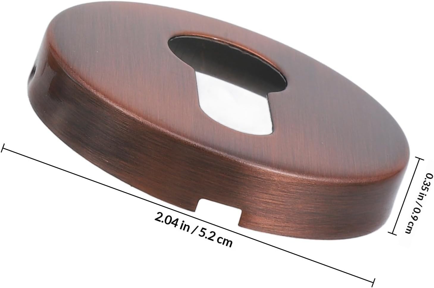 Keyhole Cover Brown Stainless Steel for Euro Cylinder Locks