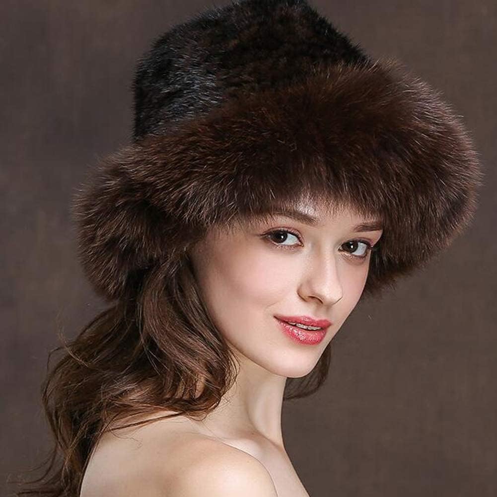 Winter Fur Hat for Women,Warm Knitted Real Mink Fur Hat,Best Gift - Image 3