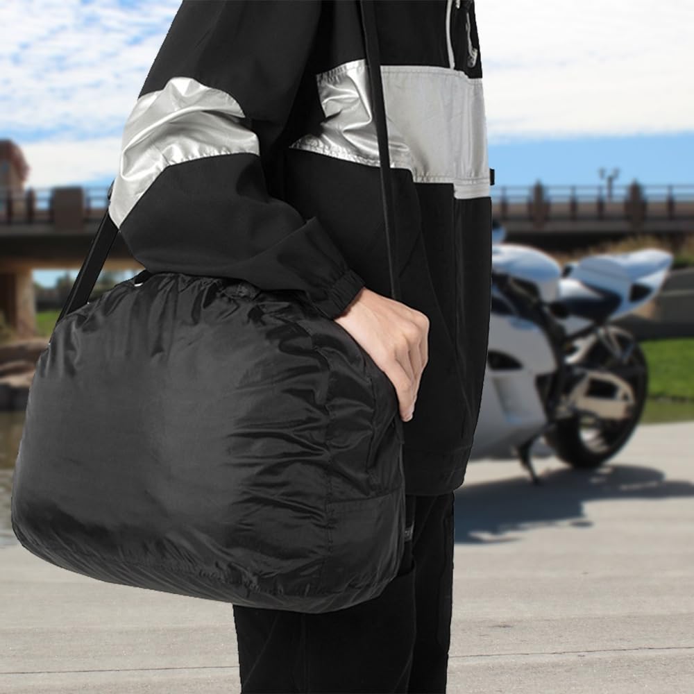 DONGKER Sac de Casque,Porte-Casque de Moto Étanche avec Sangle Réglable pour Le Cyclisme en Plein Air