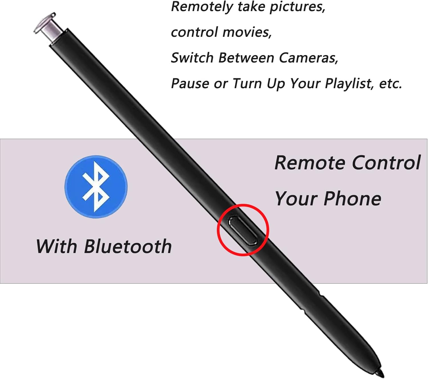 Lavender Galaxy S23 Ultra Stylus with Bluetooth Replacement for Samsung Galaxy S23 Ultra 5G S Pen, Purple