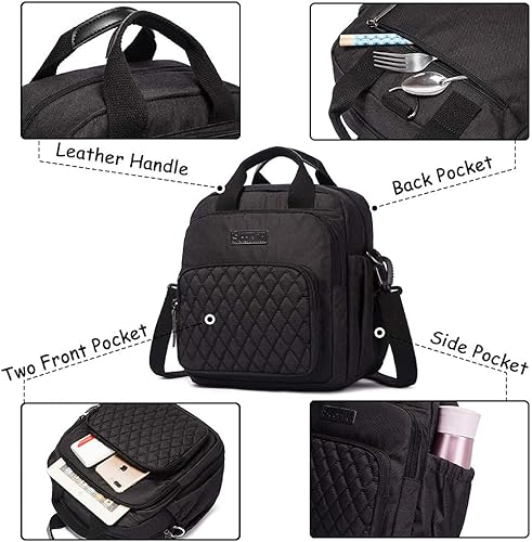 Miniatura 7 de Scorlia Bolsa de almuerzo térmica térmica y bolsa de almuerzo a prueba de fugas para mujereshombres, trabajo, escuela, oficina, picnic