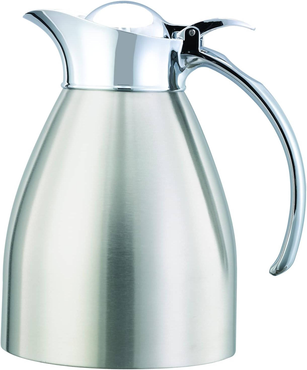 Service Ideas MAR10BS Marquette Series Original, Vacuum Insulated Carafe, Stainless Vacuum, 33.8 Ounce, Brushed with Polished Accents