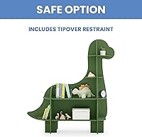 Vista 7 de Delta Children Dinosaur Bookcase - Greenguard Gold Certified, Fern Green