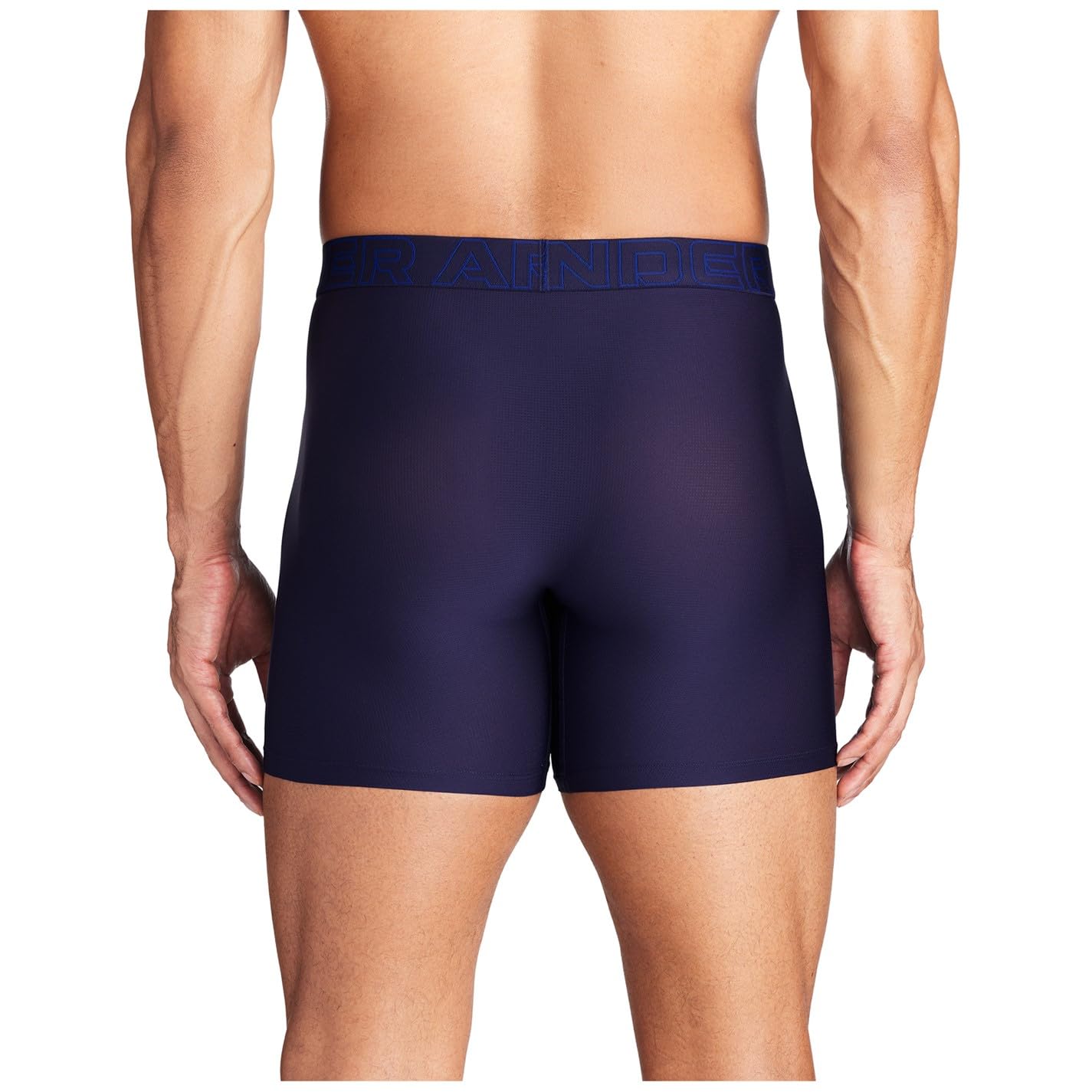Under Armour Tech Mesh bokserki męskie 3 sztuki, długość nogawki 15 cm - oddychająca, odprowadzająca wilgoć, miękka w dotyku, komfort przez cały dzień, Niebieski/szary/granatowy, M