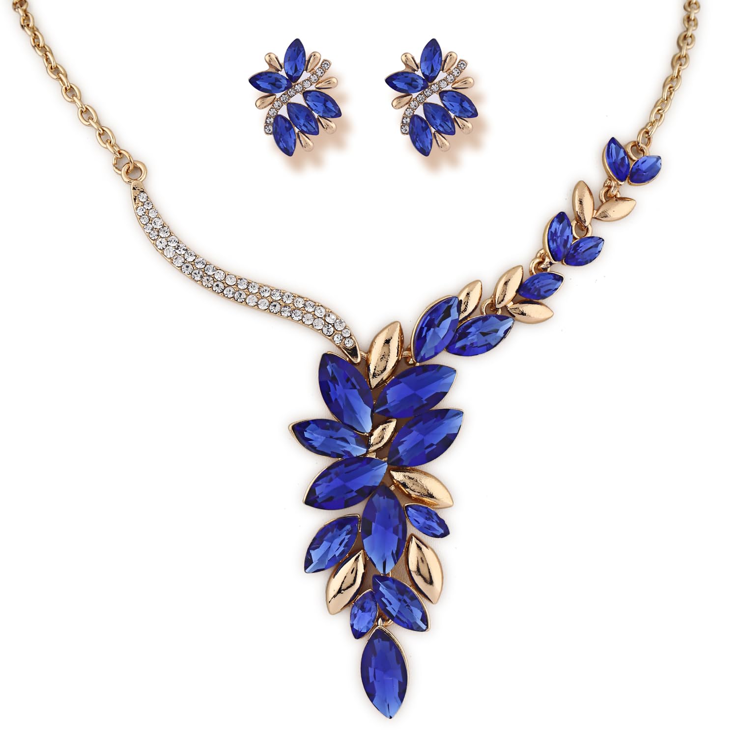 Shining Diva Fashion Latest Stylish Design Fancy Crystal Necklace Jewellery Set for Women (15212s) (B0CV553F5N) Amazon Price History, Amazon Price Tracker