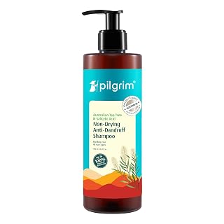 Pilgrim Australian Tea Tree Non-Drying Anti-Dandruff Shampoo 400 ml with 0.01% Salicylic Acid | Removes Dandruff from Source | Helps with Itching, Irritation | Strong & Smooth Hair | For Men & Women - Amazon product rated Grade A