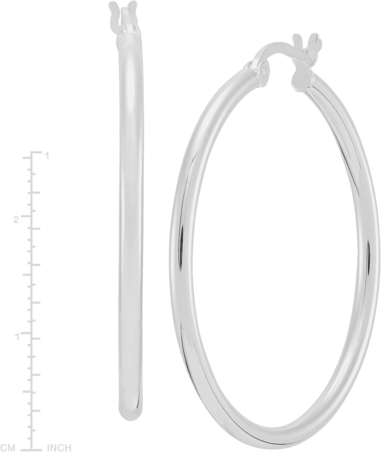 Silpada 'Downtown Taste' Tube Hoop Earrings in Sterling Silver