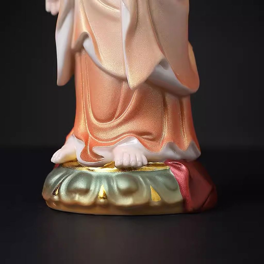 Posąg Buddy do wnętrz Domowy Stojący Ceramiczny Posąg Buddy Ozdoby Biuro Salon Zen Ozdoby Dekoracyjne Ozdoby Medytująca Figurka Buddy Rzeźba