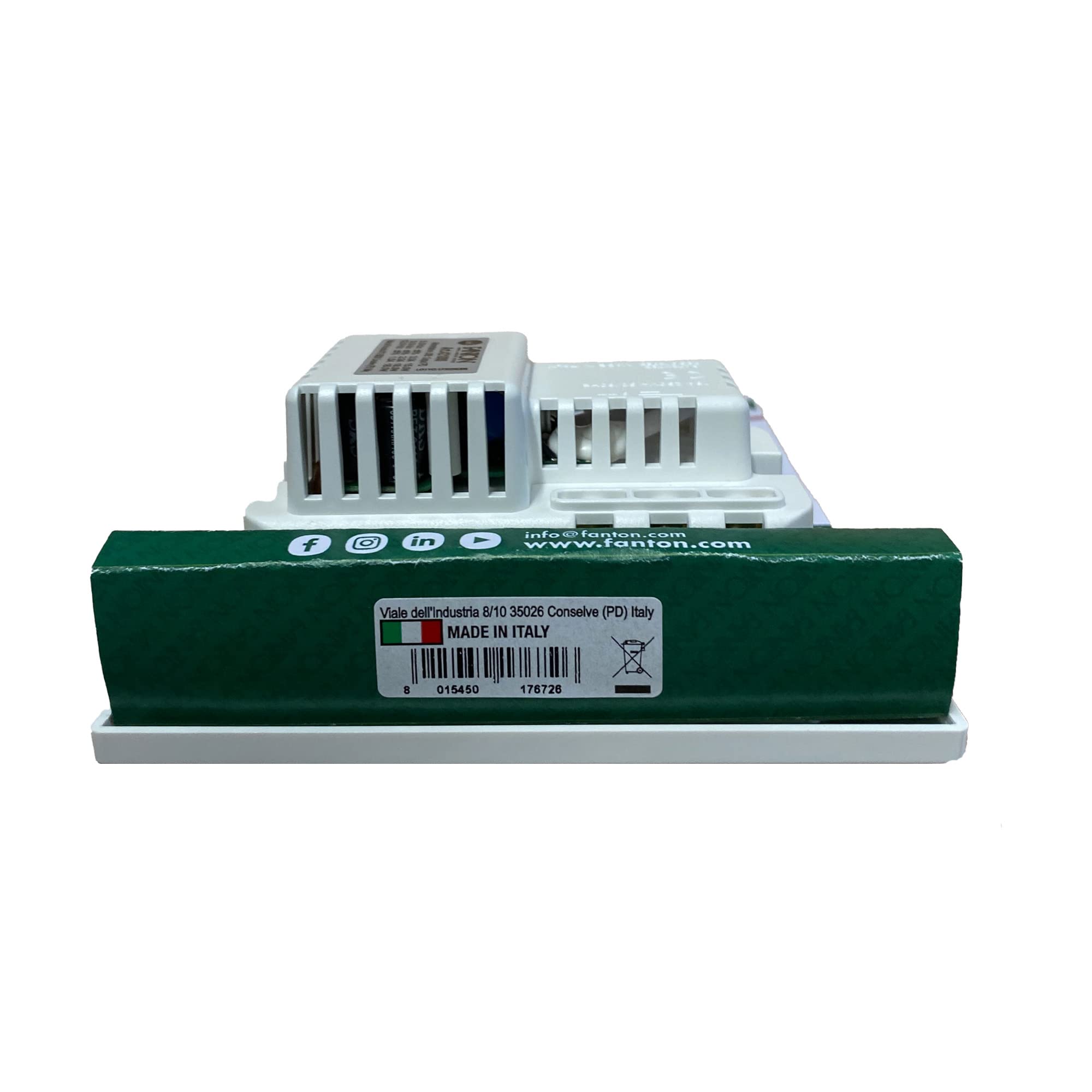 FANTON 421000 Multipresa universale da incasso OPERA/PLA doppia presa bipasso 2P+T 16A 1 presa USB-C 5V 3A precablata 3 moduli + adattatore USB C/A