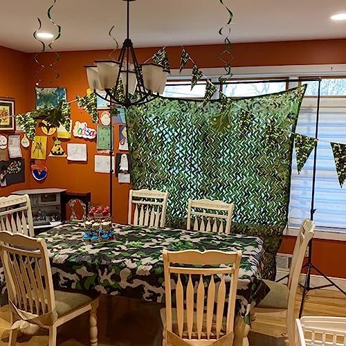 Image of LOOGU Custom Woodland Camo Netting Camping Military Hunting Camouflage Net 6.5 x 10ft, 6.5 x 26ft, 10 x 10ft, 10 x 13ft, 10 x 16.5ft, 13 x 16.5ft, 16.5 x 20ft, 20 x 20ft
